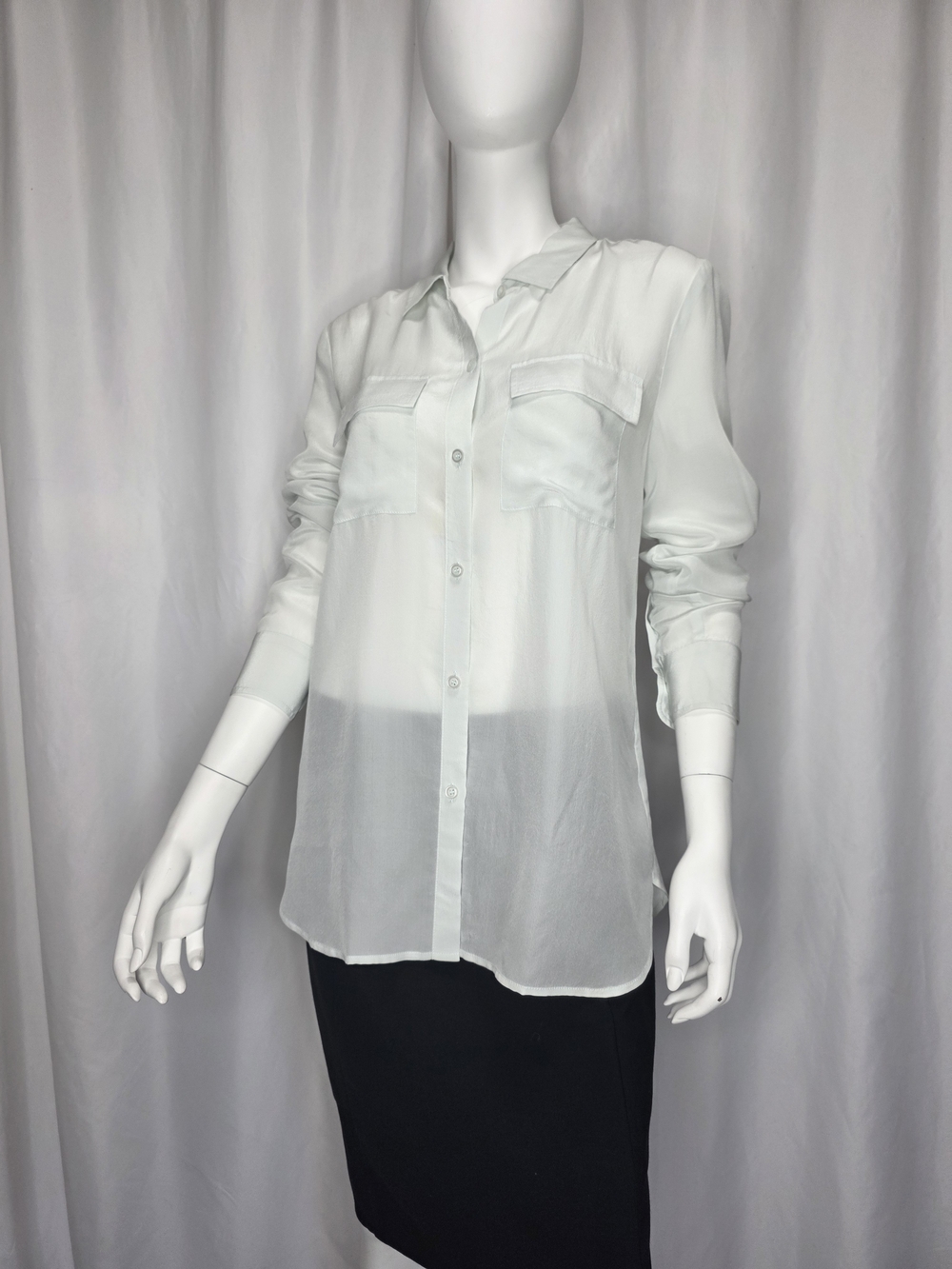 Victoria's Secret Light BLUE Button-Up Blouse